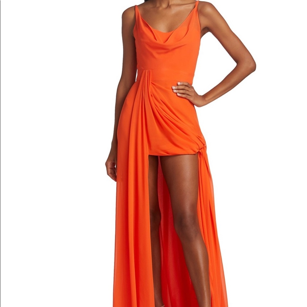 Vera Wang Tangerine Dress